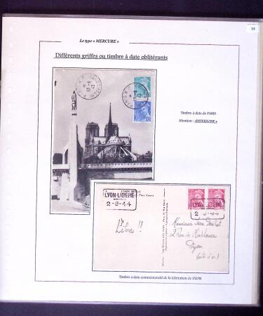 1938-44 TYPE MERCURE : Importante collection d'exposition