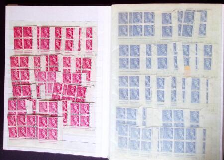 1938-44 TYPE MERCURE : Importante collection d'exposition