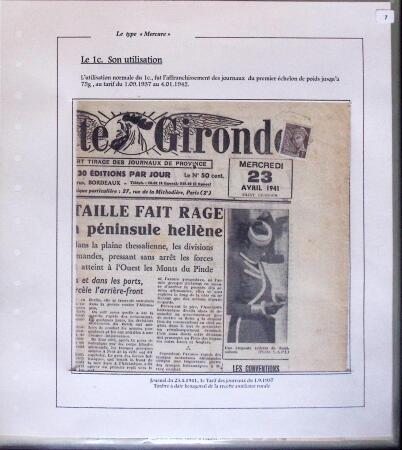 1938-44 TYPE MERCURE : Importante collection d'exposition