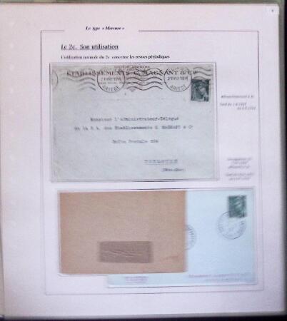 1938-44 TYPE MERCURE : Importante collection d'exposition