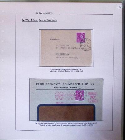 1938-44 TYPE MERCURE : Importante collection d'exposition