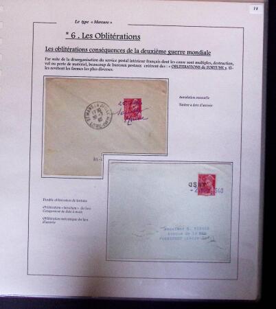 1938-44 TYPE MERCURE : Importante collection d'exposition