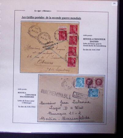 1938-44 TYPE MERCURE : Importante collection d'exposition