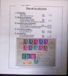 1938-44 TYPE MERCURE : Importante collection d'exposition