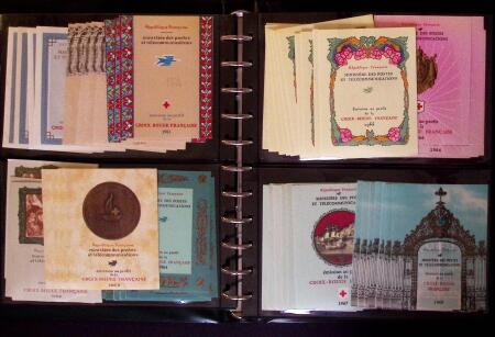 1952-83 Petit stock de 130 carnets Croix-Rouge dont