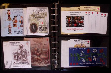 1952-83 Petit stock de 130 carnets Croix-Rouge dont