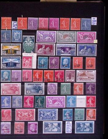 1854-1991 Excellent stock de neufs par multiples dont