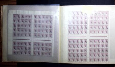 1907-39 Collection de 89 feuilles entières dont