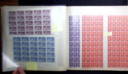 1907-39 Collection de 89 feuilles entières dont