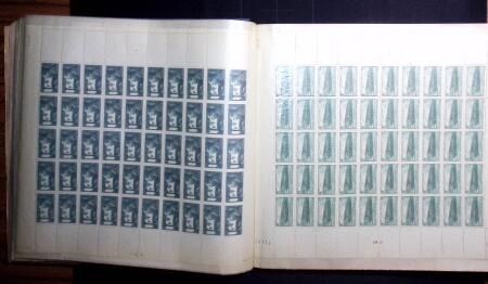 1907-39 Collection de 89 feuilles entières dont