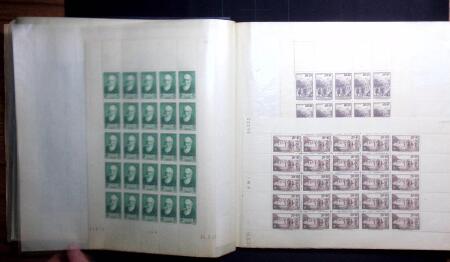 1907-39 Collection de 89 feuilles entières dont