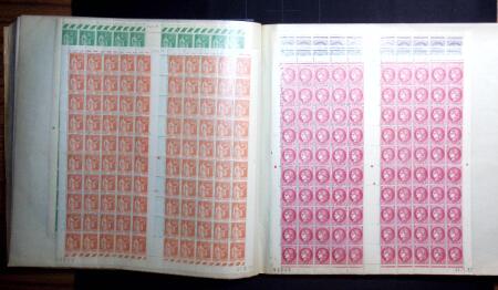 1907-39 Collection de 89 feuilles entières dont