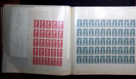 1907-39 Collection de 89 feuilles entières dont