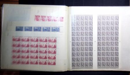 1907-39 Collection de 89 feuilles entières dont