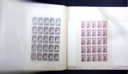 1907-39 Collection de 89 feuilles entières dont