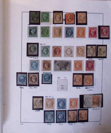 1849-1969 Collection de neuf et oblitérés en 2 albums DAVO dont n°1, 6, 9, 33, 182*, 188A, Caisse d'amortissement, BF 3, PA, etc, tous états au début puis TB, doubles en classeurs dont carnets anciens et modernes (f