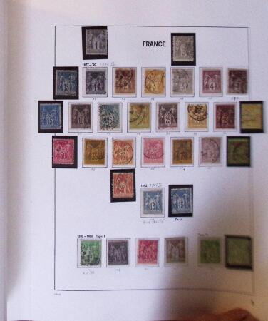 1849-1969 Collection de neuf et oblitérés en 2 albums DAVO dont n°1, 6, 9, 33, 182*, 188A, Caisse d'amortissement, BF 3, PA, etc, tous états au début puis TB, doubles en classeurs dont carnets anciens et modernes (f