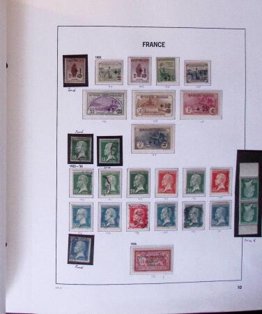 1849-1969 Collection de neuf et oblitérés en 2 albums DAVO dont n°1, 6, 9, 33, 182*, 188A, Caisse d'amortissement, BF 3, PA, etc, tous états au début puis TB, doubles en classeurs dont carnets anciens et modernes (f