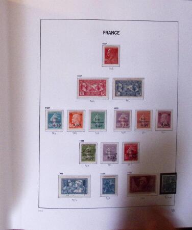 1849-1969 Collection de neuf et oblitérés en 2 albums DAVO dont n°1, 6, 9, 33, 182*, 188A, Caisse d'amortissement, BF 3, PA, etc, tous états au début puis TB, doubles en classeurs dont carnets anciens et modernes (f