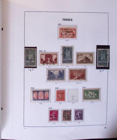 1849-1969 Collection de neuf et oblitérés en 2 albums DAVO dont n°1, 6, 9, 33, 182*, 188A, Caisse d'amortissement, BF 3, PA, etc, tous états au début puis TB, doubles en classeurs dont carnets anciens et modernes (f