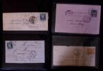 1849-1969 Collection de neuf et oblitérés en 2 albums DAVO dont n°1, 6, 9, 33, 182*, 188A, Caisse d'amortissement, BF 3, PA, etc, tous états au début puis TB, doubles en classeurs dont carnets anciens et modernes (f