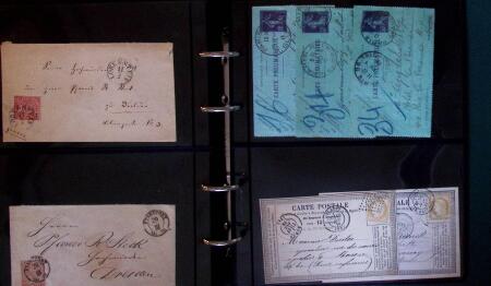1840-1930 Lot of 75 covers and cards including beautiful