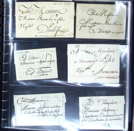 1778-1875 Intéressant ensemble de + lettres PREPHILATELIQUES