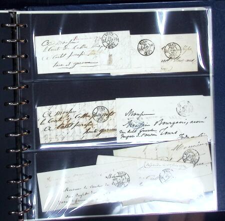 1778-1875 Intéressant ensemble de + lettres PREPHILATELIQUES