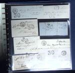 1778-1875 Intéressant ensemble de + lettres PREPHILATELIQUES