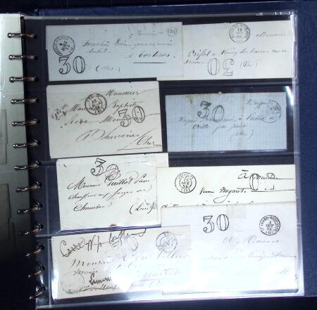 1778-1875 Intéressant ensemble de + lettres PREPHILATELIQUES
