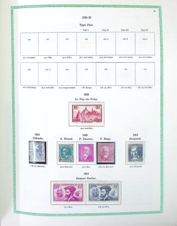 1933-2013, Collection de neufs en 11 classeurs et quatre