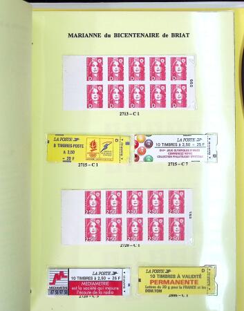 1933-2013, Collection de neufs en 11 classeurs et quatre