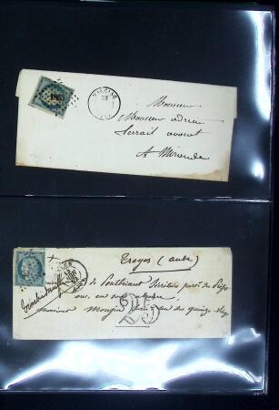 1849-1900 Ensemble de +200 lettres avec timbres, plus