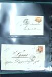 1849-1900 Ensemble de +200 lettres avec timbres, plus