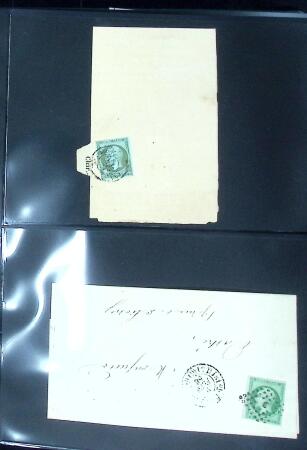 1849-1900 Ensemble de +200 lettres avec timbres, plus