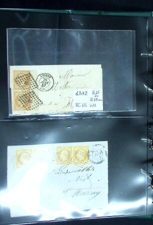 1849-1900 Ensemble de +200 lettres avec timbres, plus