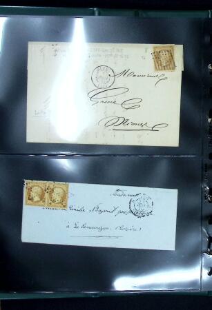 1849-1900 Ensemble de +200 lettres avec timbres, plus