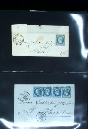 1849-1900 Ensemble de +200 lettres avec timbres, plus