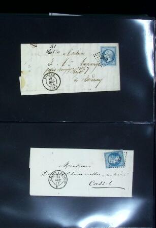 1849-1900 Ensemble de +200 lettres avec timbres, plus