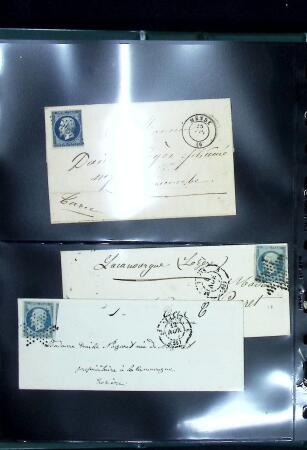 1849-1900 Ensemble de +200 lettres avec timbres, plus