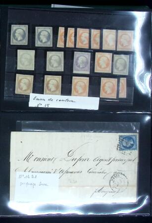 1849-1900 Ensemble de +200 lettres avec timbres, plus