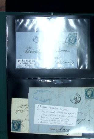 1849-1900 Ensemble de +200 lettres avec timbres, plus