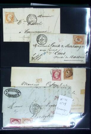 1849-1900 Ensemble de +200 lettres avec timbres, plus