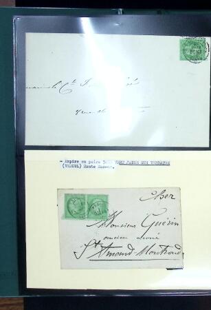 1849-1900 Ensemble de +200 lettres avec timbres, plus