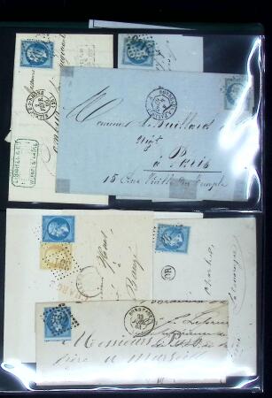 1849-1900 Ensemble de +200 lettres avec timbres, plus