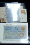 1849-1900 Ensemble de +200 lettres avec timbres, plus