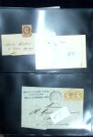 1849-1900 Ensemble de +200 lettres avec timbres, plus