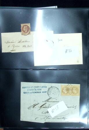 1849-1900 Ensemble de +200 lettres avec timbres, plus