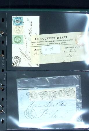 1849-1900 Ensemble de +200 lettres avec timbres, plus
