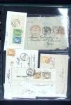1849-1900 Ensemble de +200 lettres avec timbres, plus